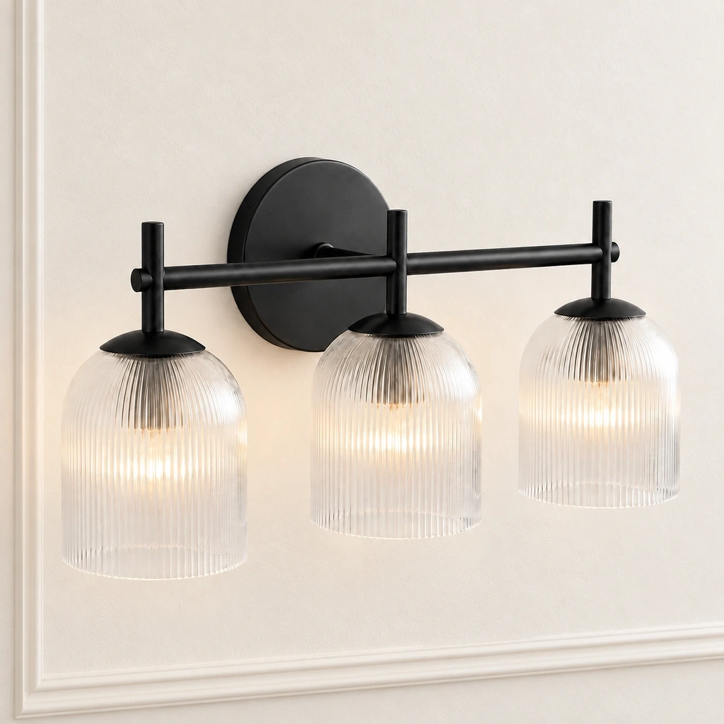 Vireo · Glass · Black · 3-head