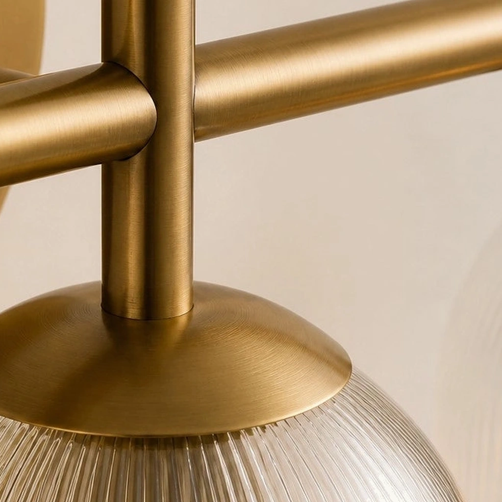 Vireo Glass and Stone Wall Sconce — detail