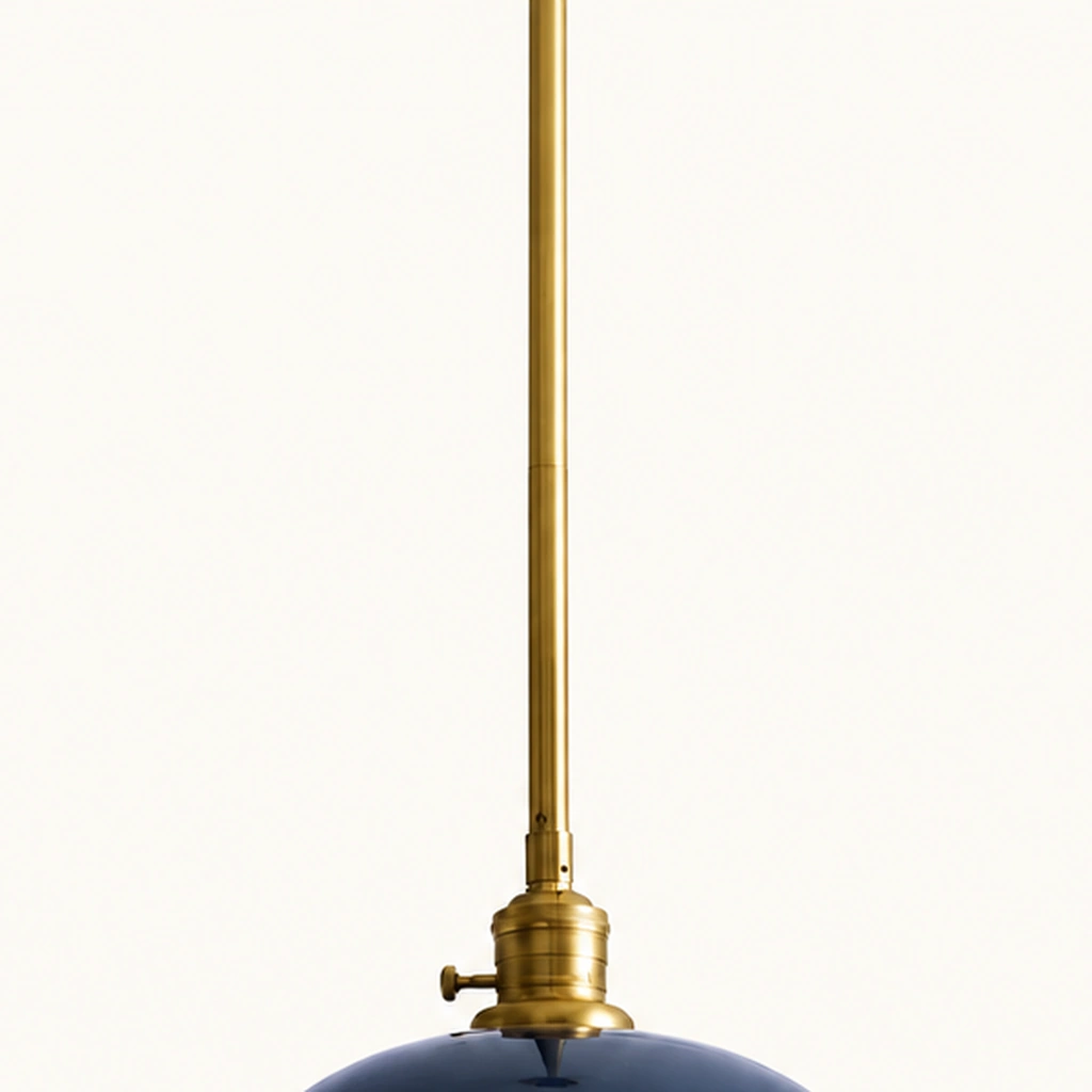 Ellis Metal Bell Pendant Light — detail