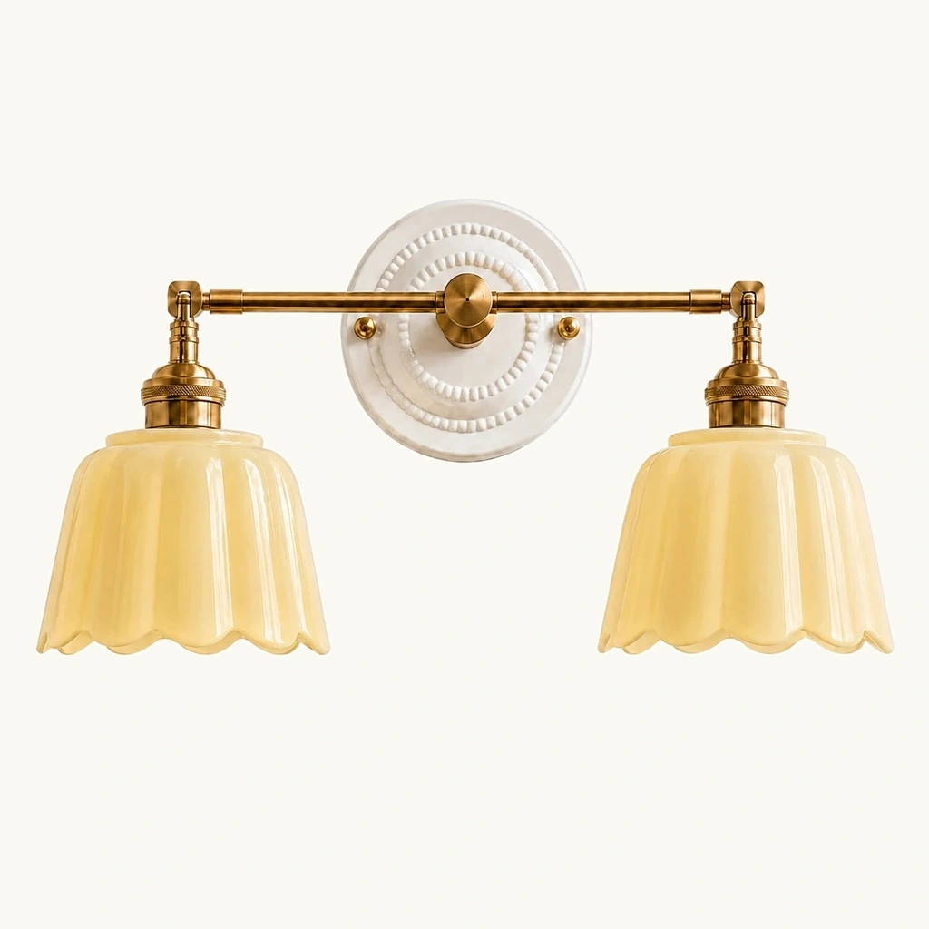 Lior Ceramic Flower Wall Sconce — sku