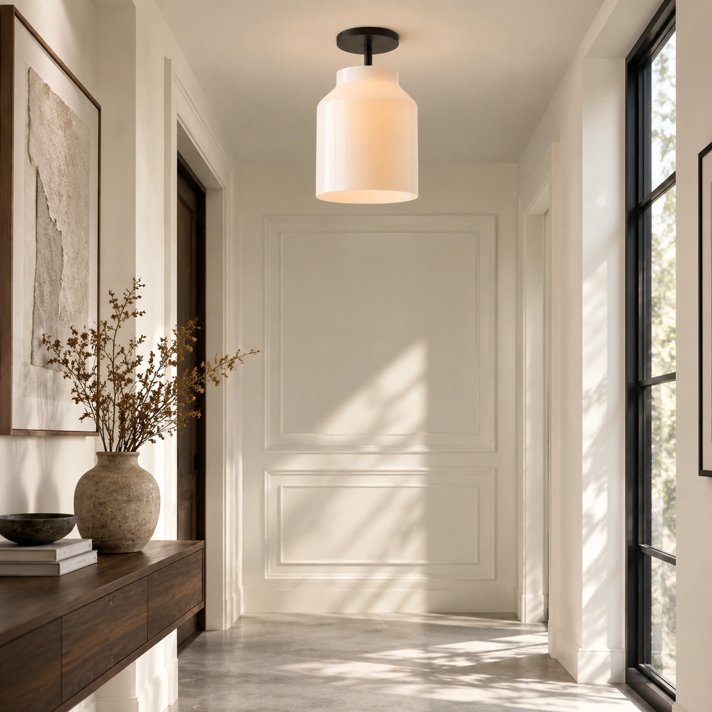 Nerys Semi-Flush Ceiling Light — scene