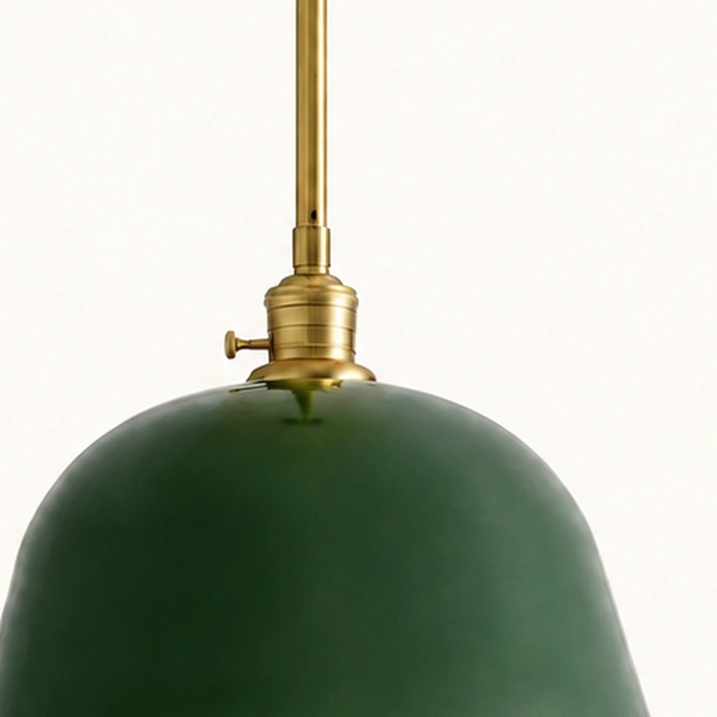 Ellis Metal Bell Pendant Light — detail