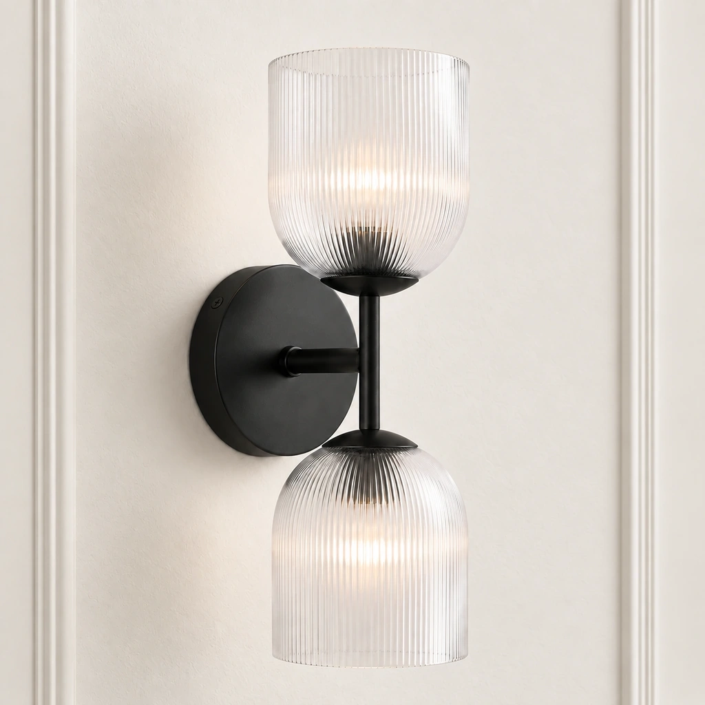 Vireo · Glass · Black · 2-head