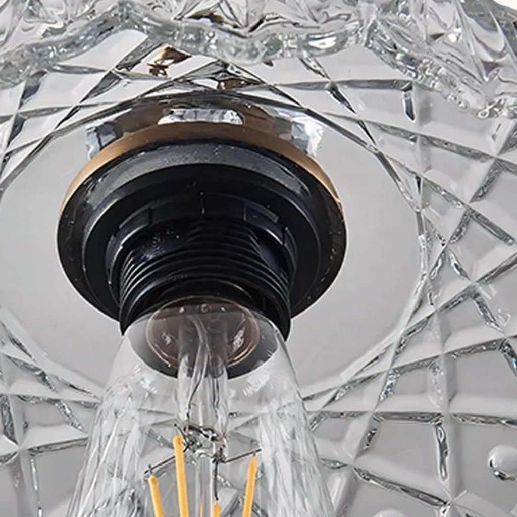 Sylvie Glass Flower Pendant Light — detail