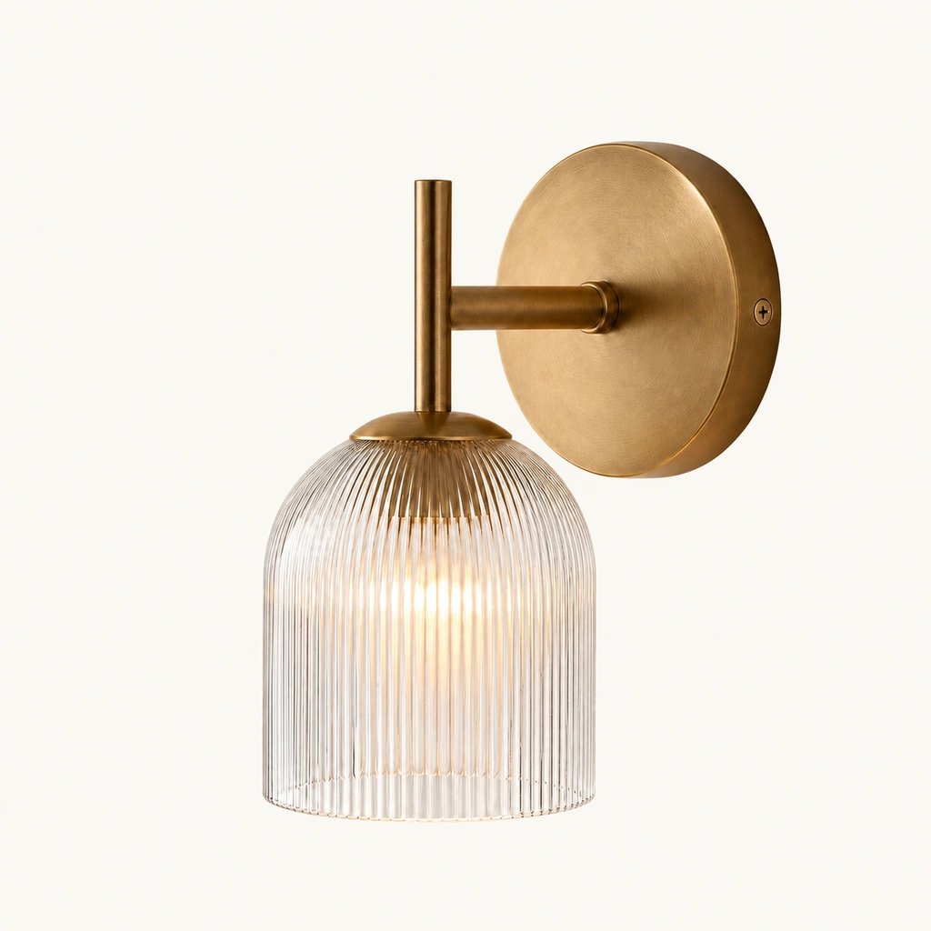 Vireo Glass and Stone Wall Sconce — sku