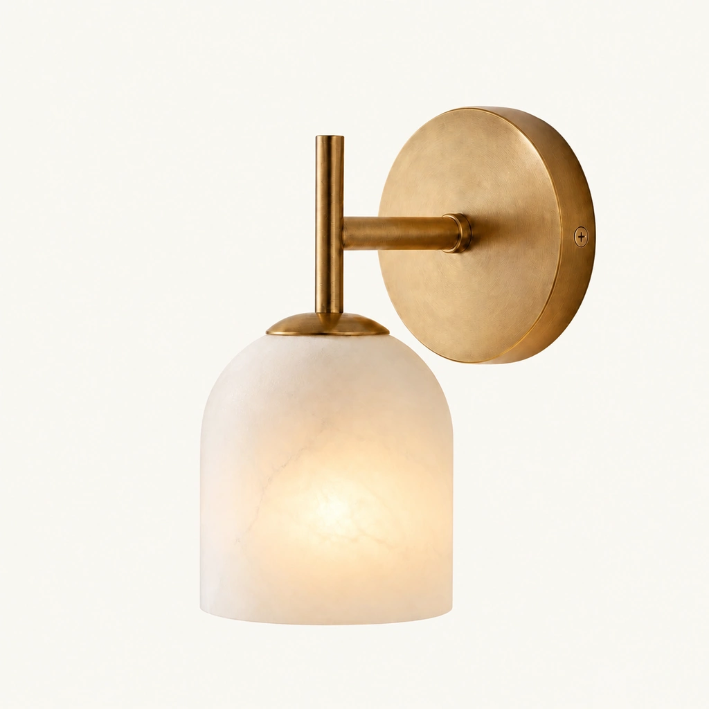 Vireo Glass and Stone Wall Sconce — sku