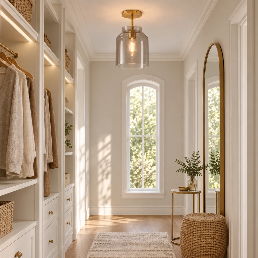 Nerys Semi-Flush Ceiling Light — scene