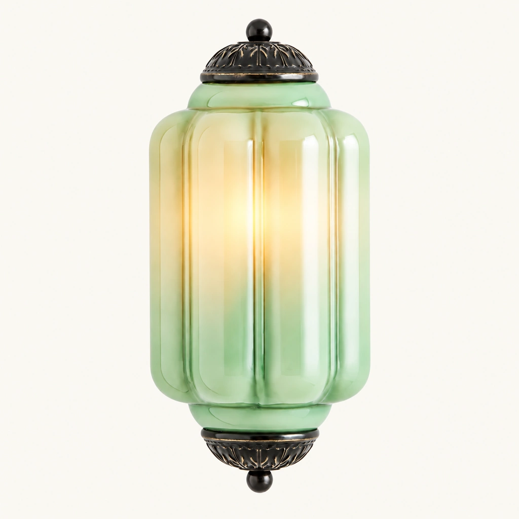 Lumi Eloise Ribbed Glass Wall Sconce — sku