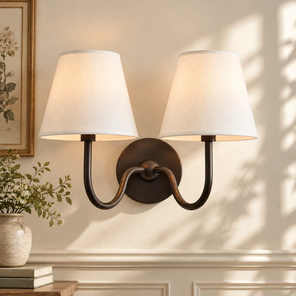 Tansy · Plain · Antique Bronze · 2 lights