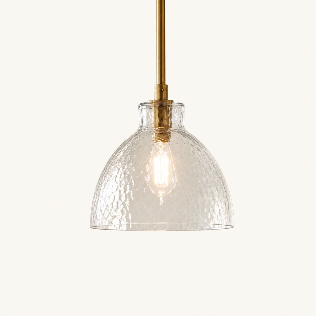 Ondine Hammered Glass Pendant Light — sku