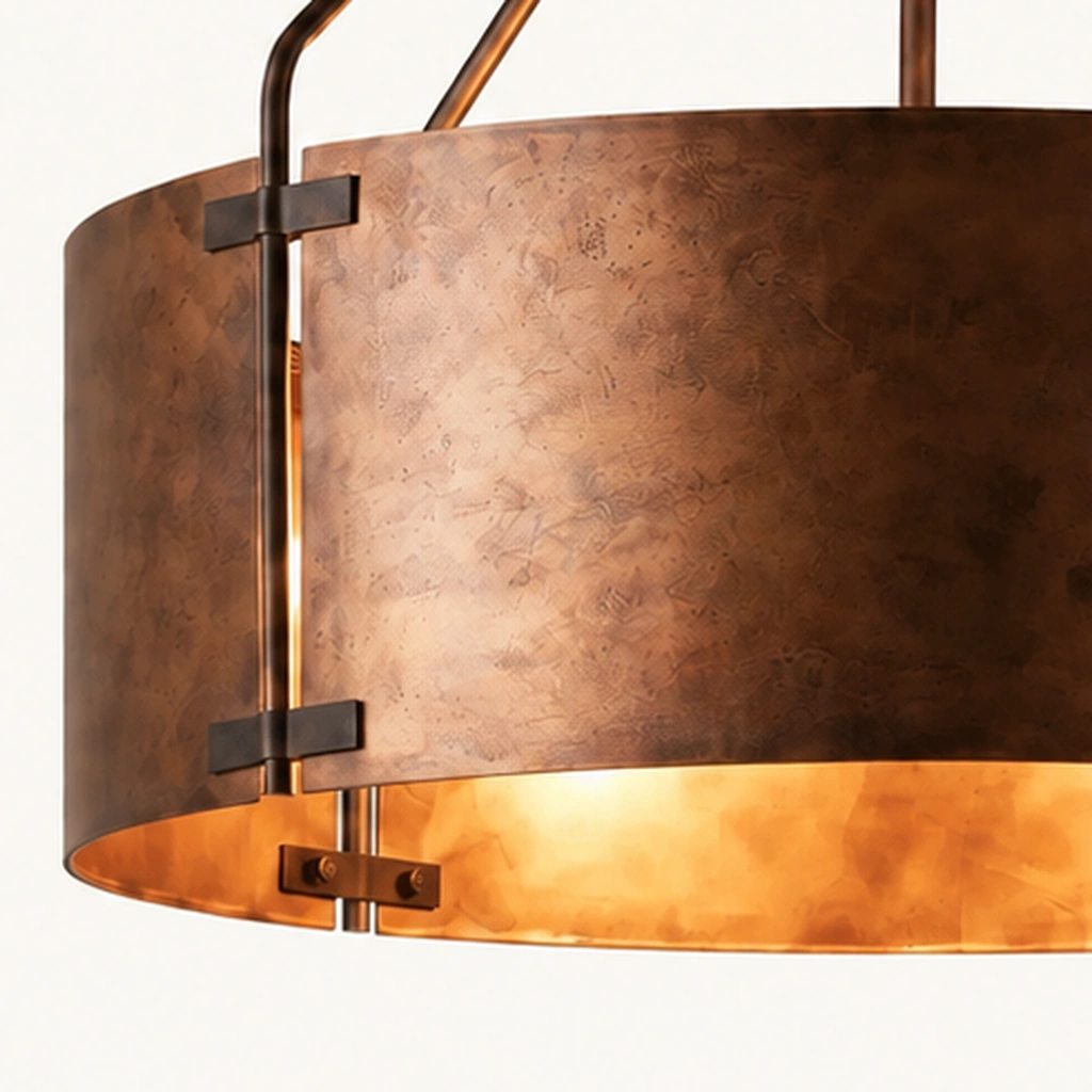 Ronan Metal Drum Pendant Light — detail