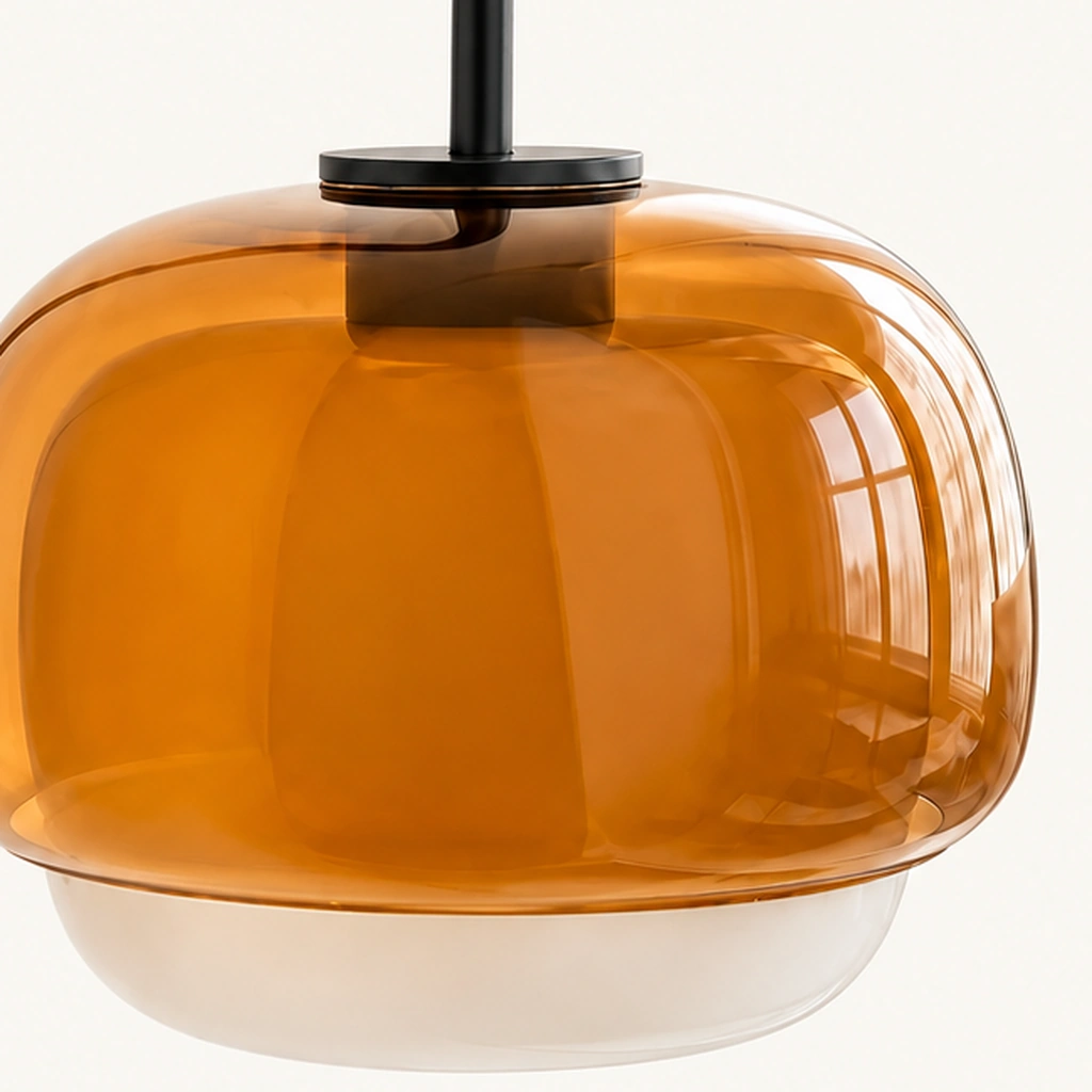 Sanae Round Glass Wall Sconce — detail