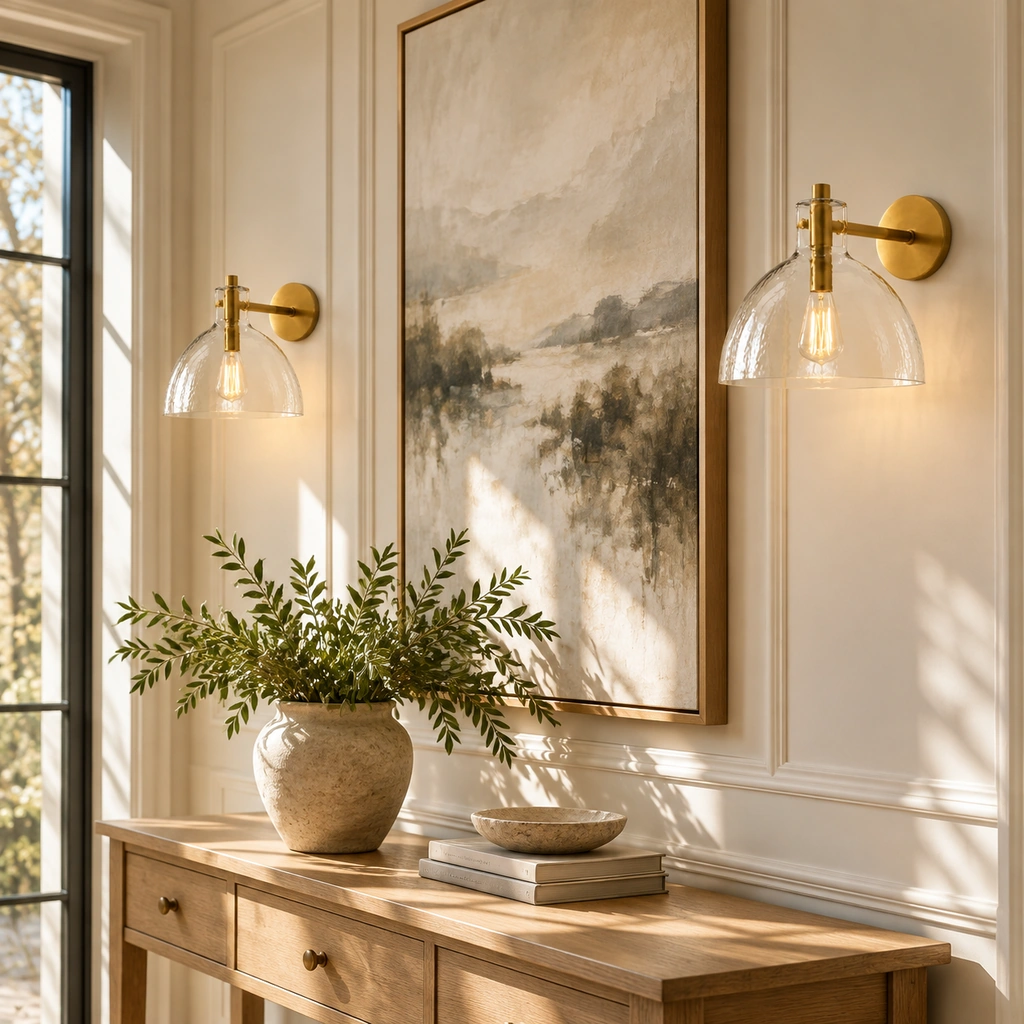 Xeno Recycled Glass Wall Sconce — scene