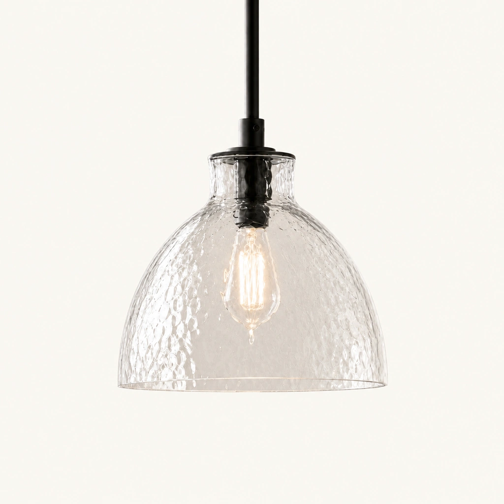 Ondine Hammered Glass Pendant Light — sku