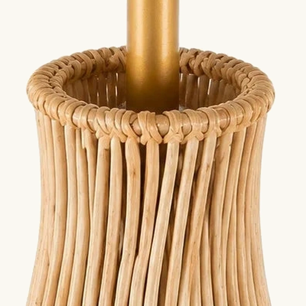 Arden Rattan Dome Pendant Light — detail