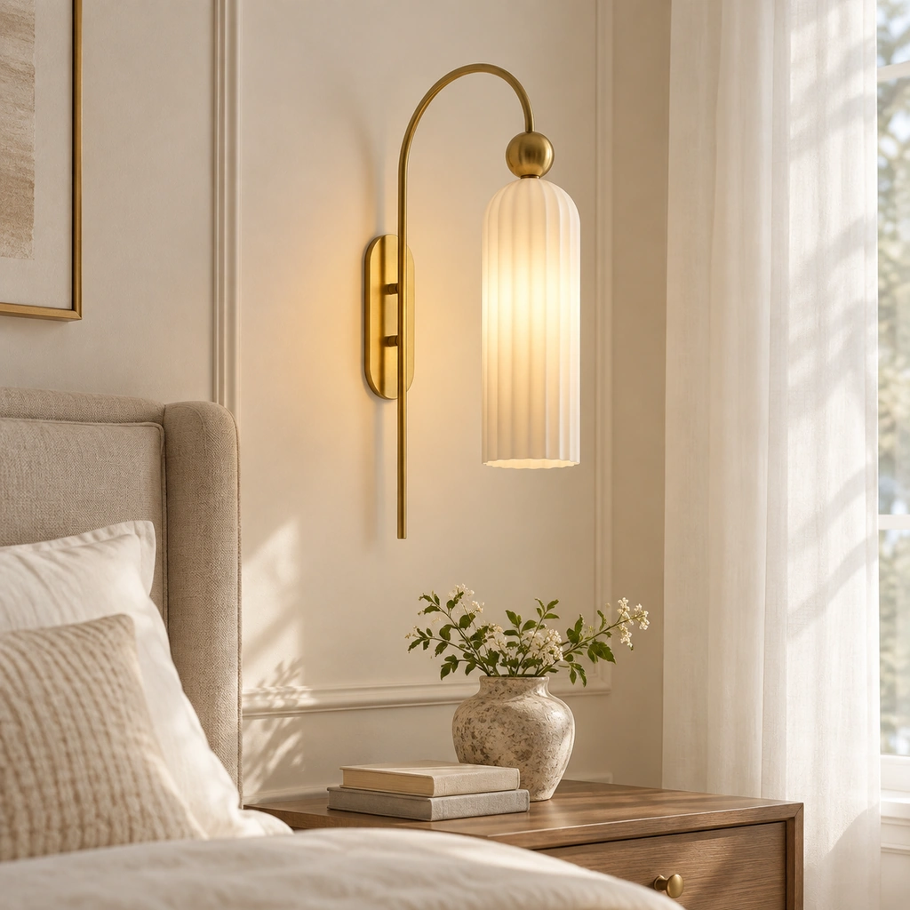 Azura Cylinder Wall Sconce — scene