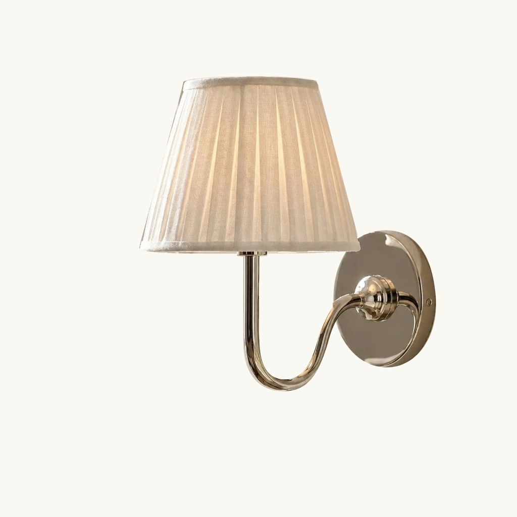 Tansy Linen Shade Wall Sconce — sku