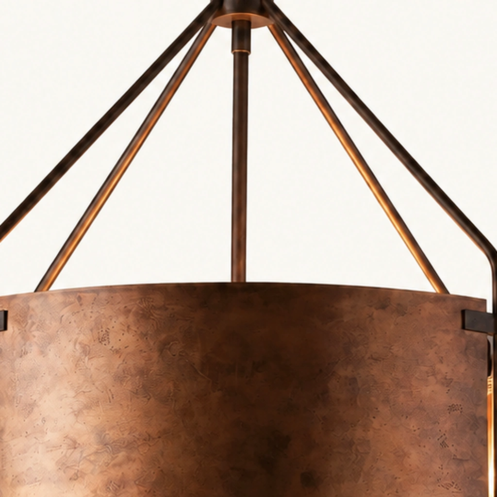 Ronan Metal Drum Pendant Light — detail