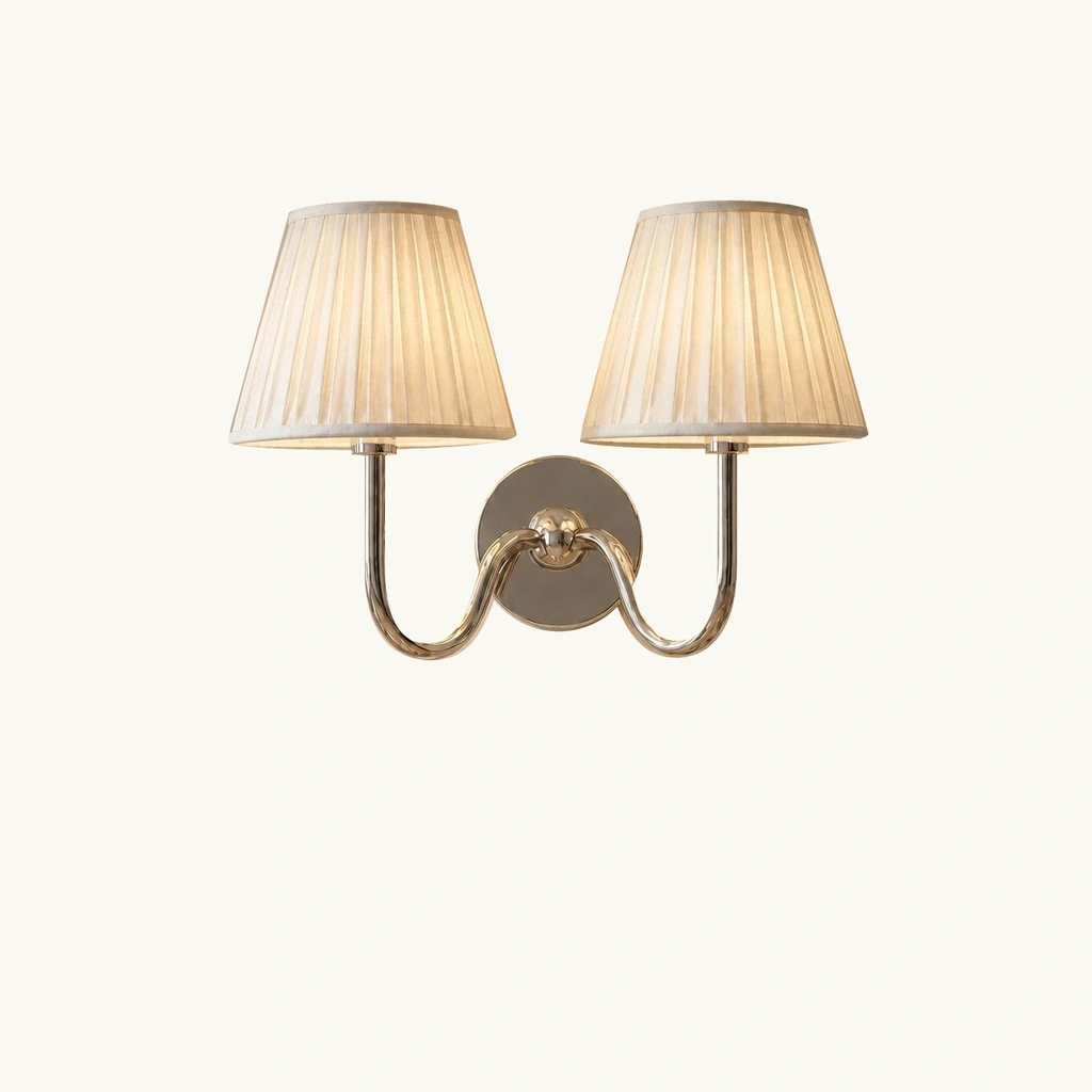 Tansy Linen Shade Wall Sconce — sku