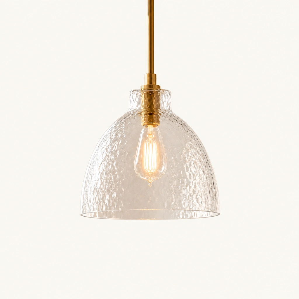 Ondine Hammered Glass Pendant Light — sku