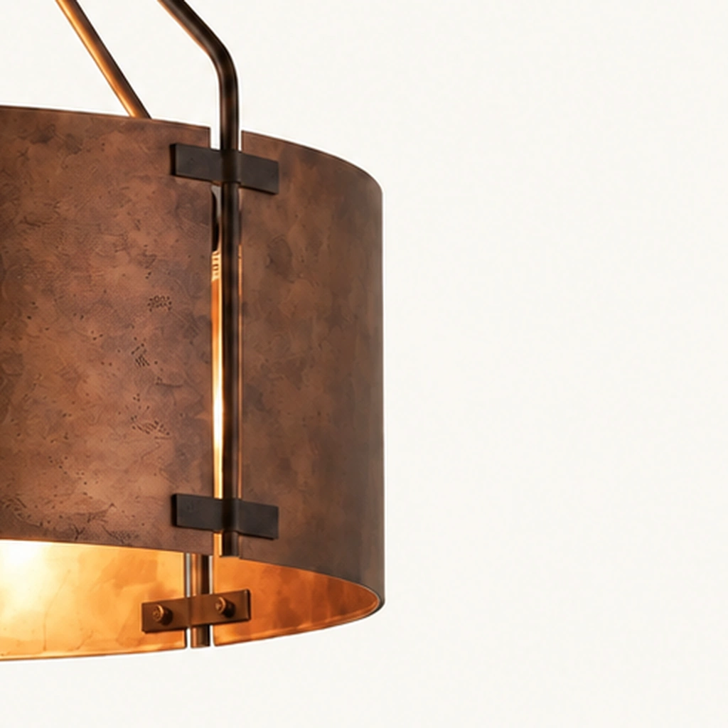 Ronan Metal Drum Pendant Light — detail