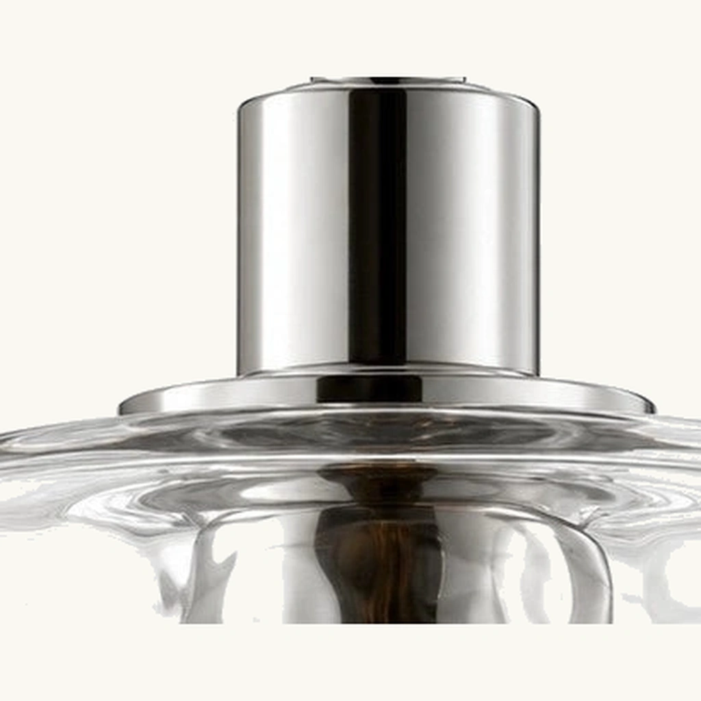 Ondine Hammered Glass Pendant Light — detail