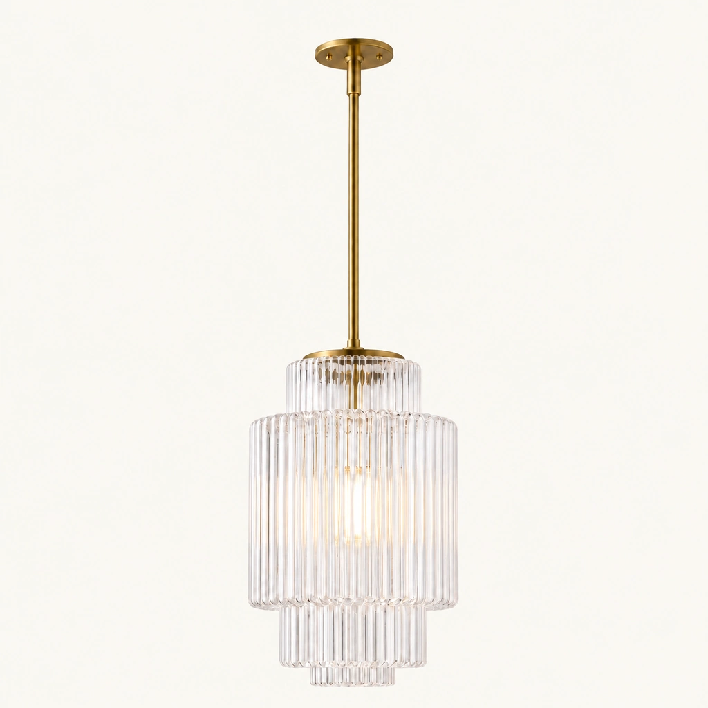 Iris Tiered Glass Pendant Light — sku