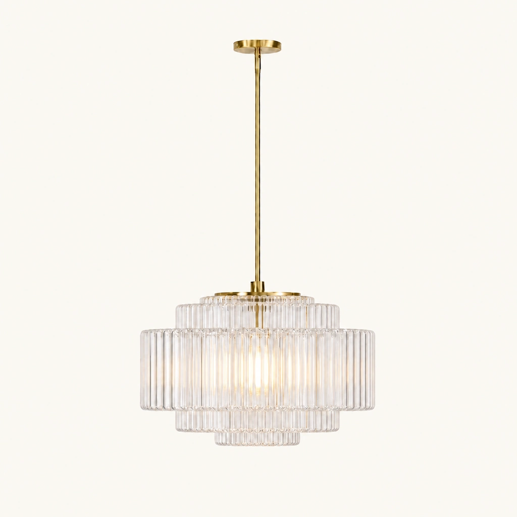 Iris Tiered Glass Pendant Light — sku