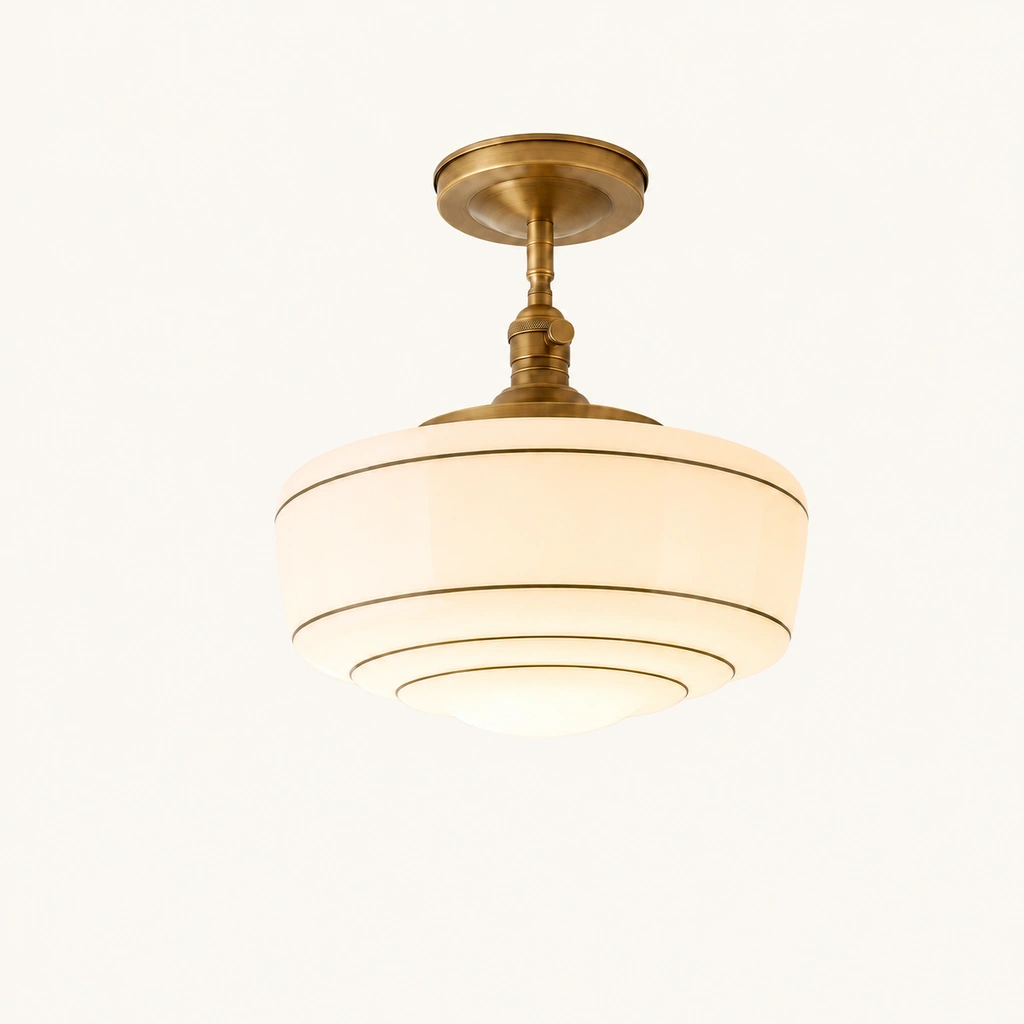 Talos Opal Glass Flush Mount Light — sku