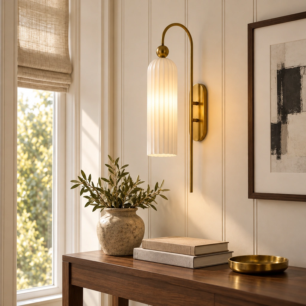 Azura Cylinder Wall Sconce — scene