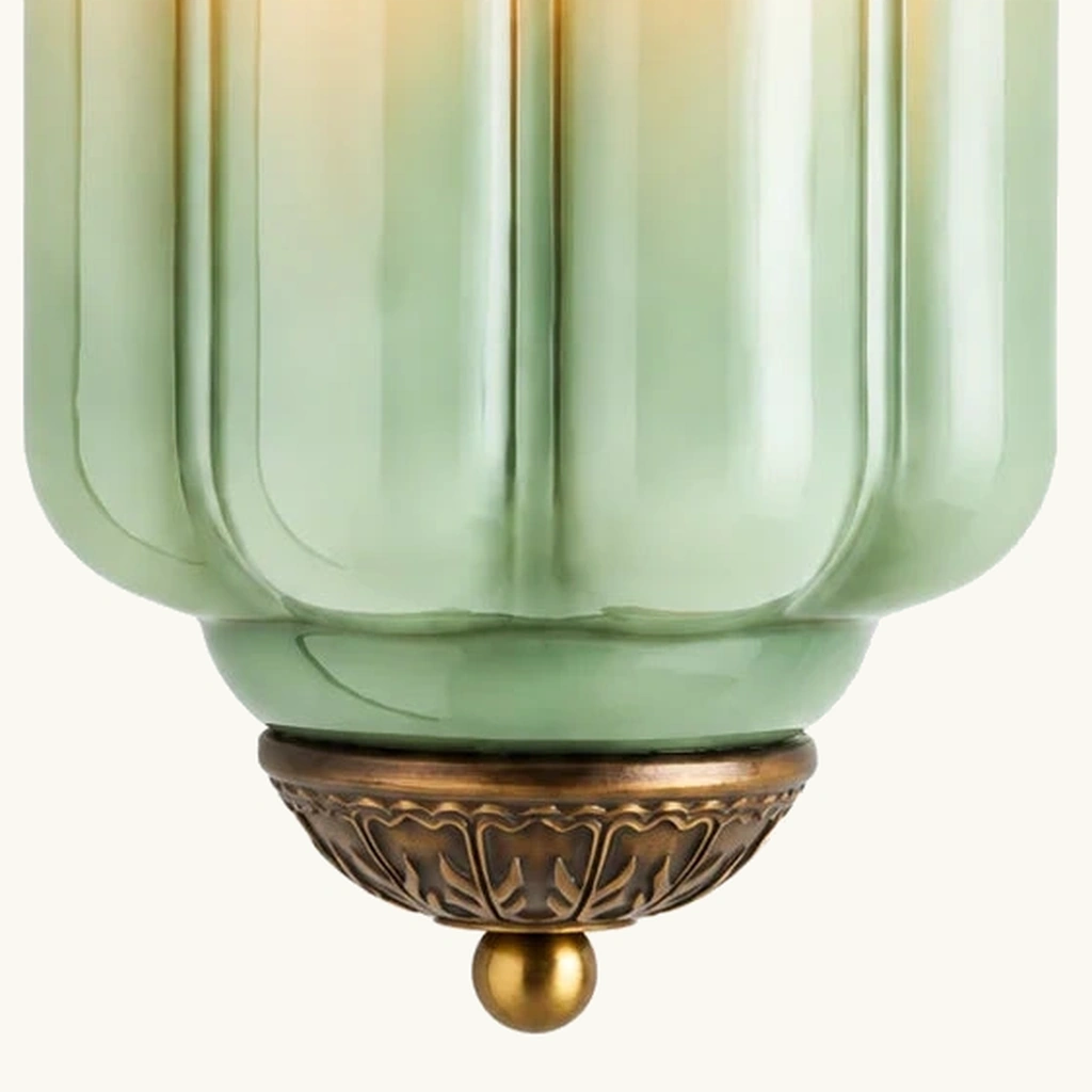 Lumi Eloise Ribbed Glass Wall Sconce — detail