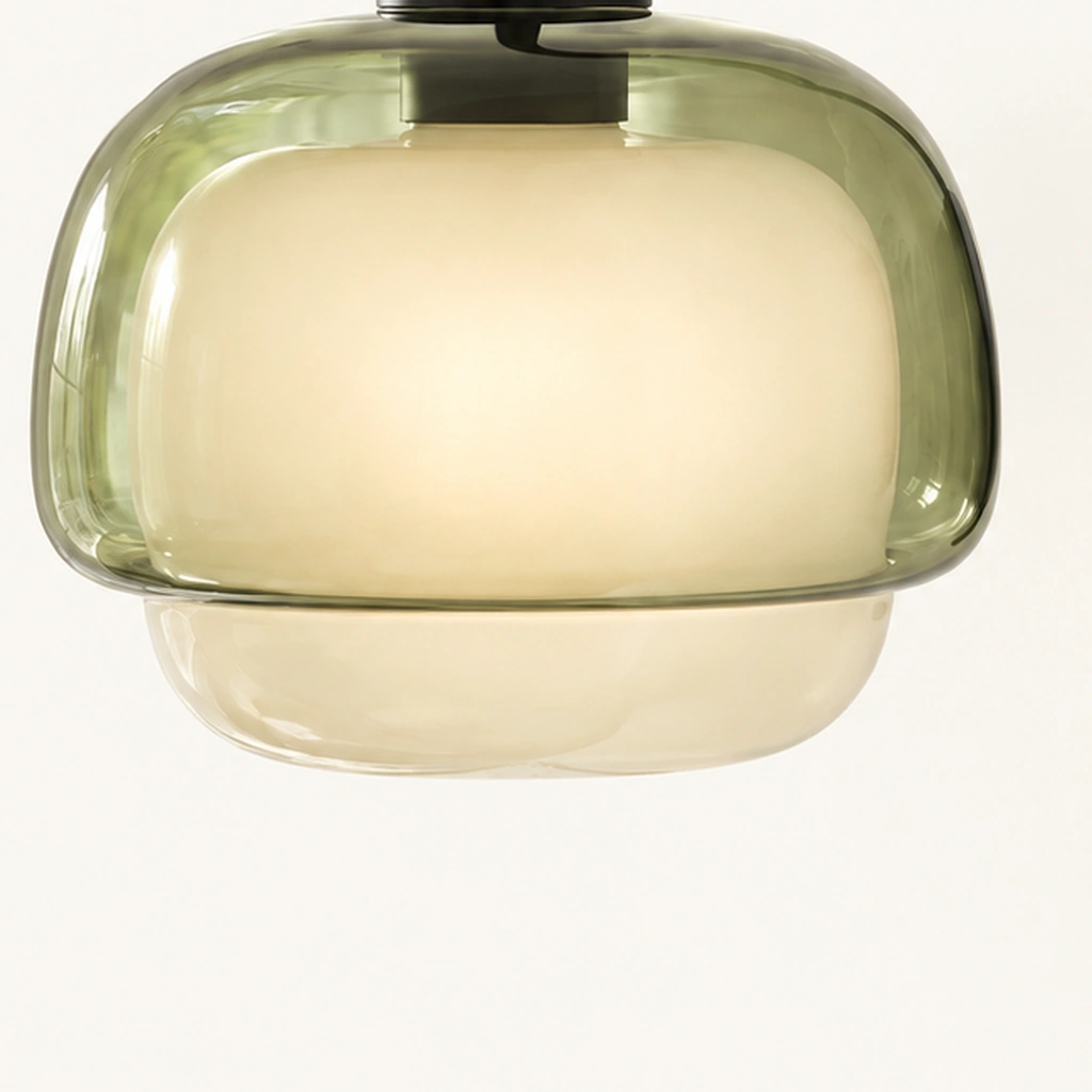 Sanae Round Glass Wall Sconce — detail