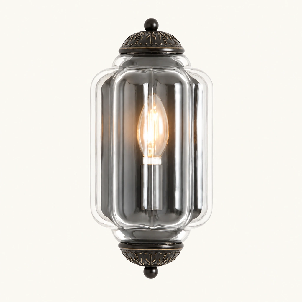 Lumi Eloise Ribbed Glass Wall Sconce — sku