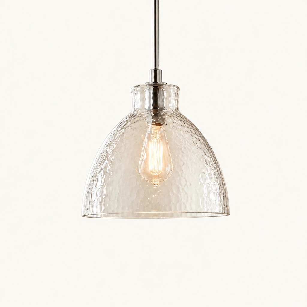 Ondine Hammered Glass Pendant Light — sku