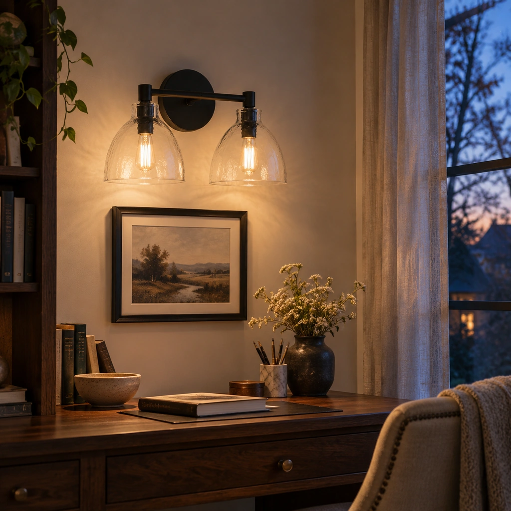 Xeno Recycled Glass Wall Sconce — scene
