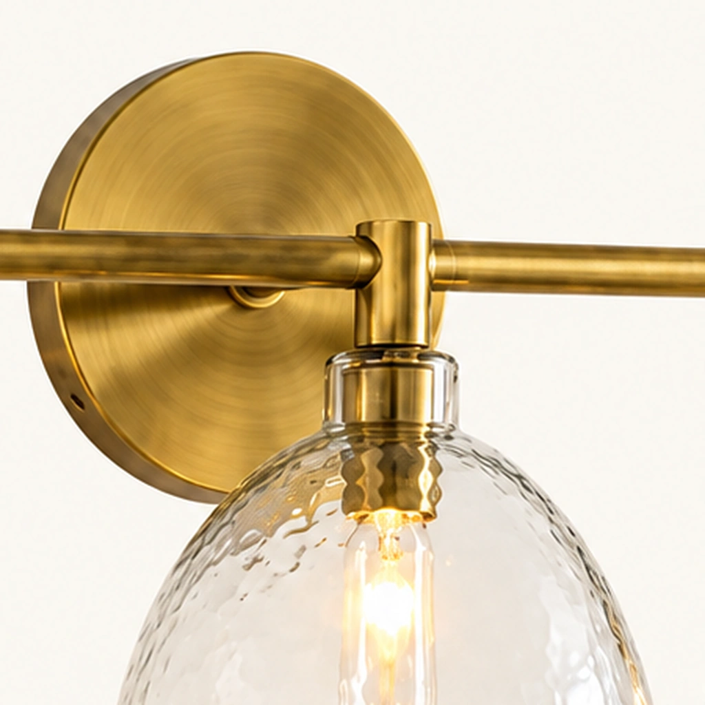 Xeno Recycled Glass Wall Sconce — detail