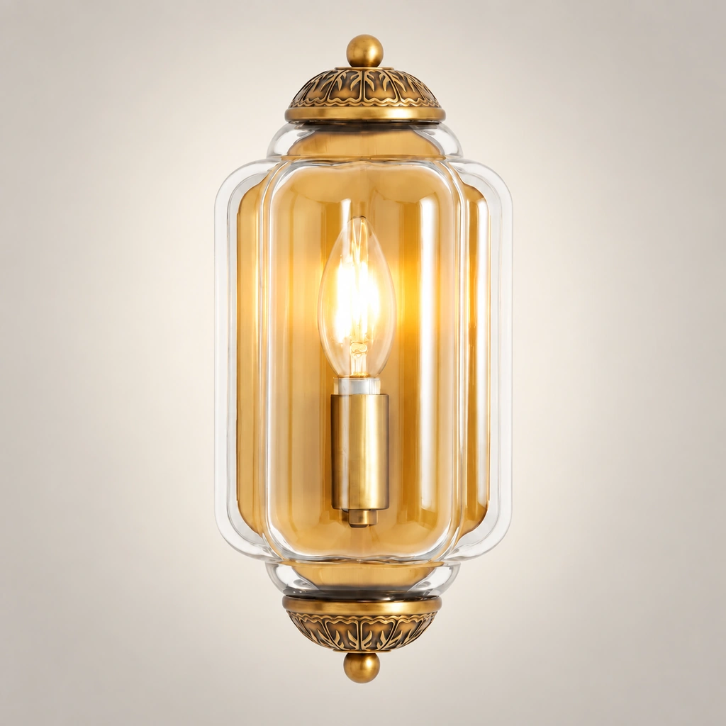 Lumi Eloise · Clear Glass + Brass