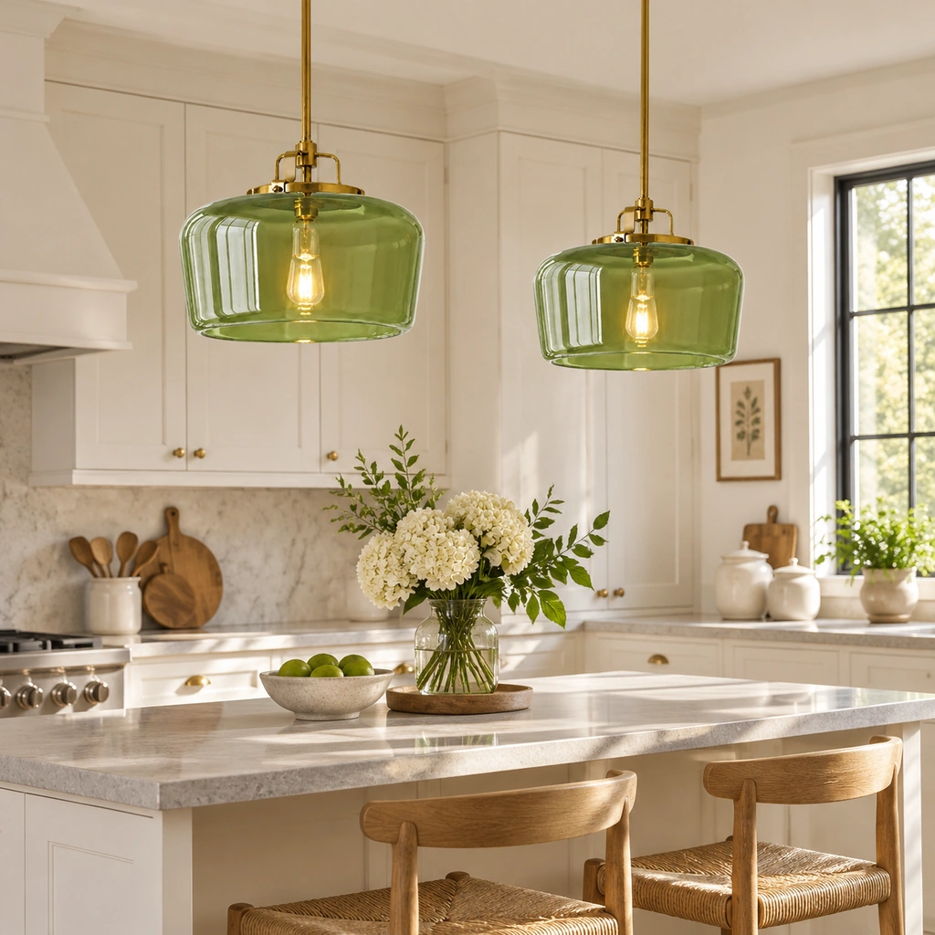 Aster Glass Pendant Light — scene