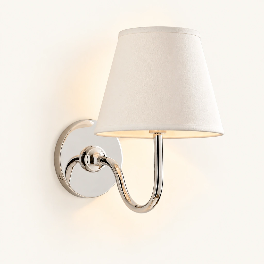 Tansy Linen Shade Wall Sconce — sku