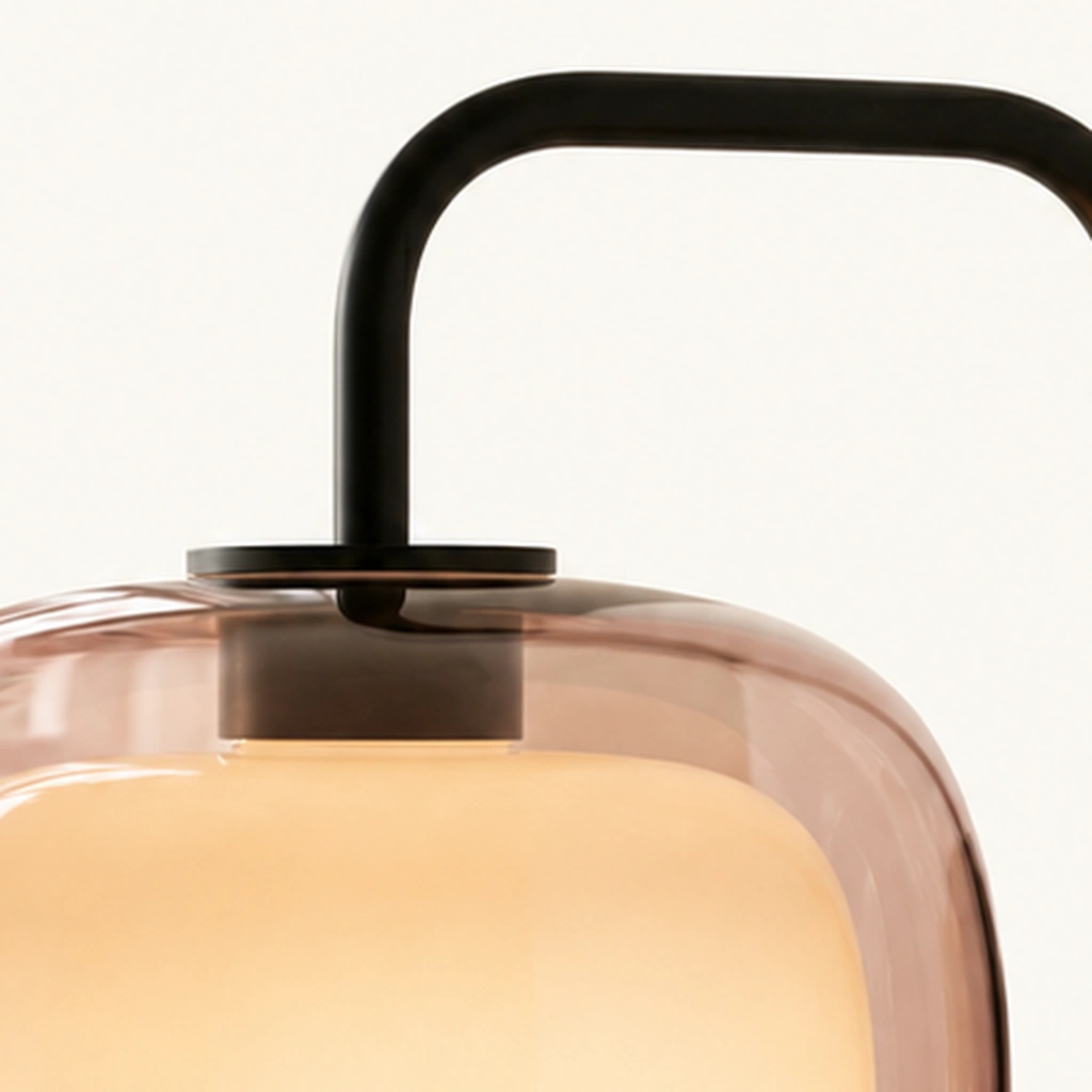 Sanae Round Glass Wall Sconce — detail