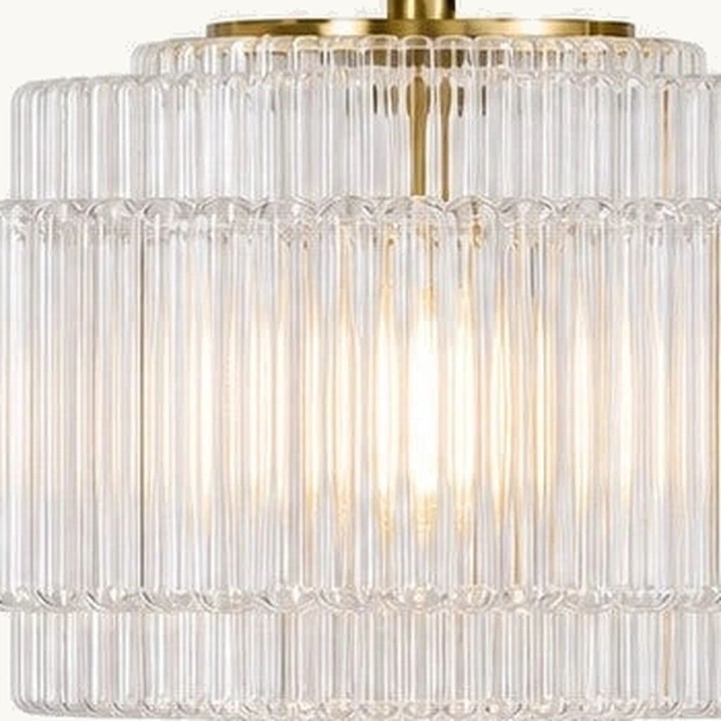 Iris Tiered Glass Pendant Light — detail