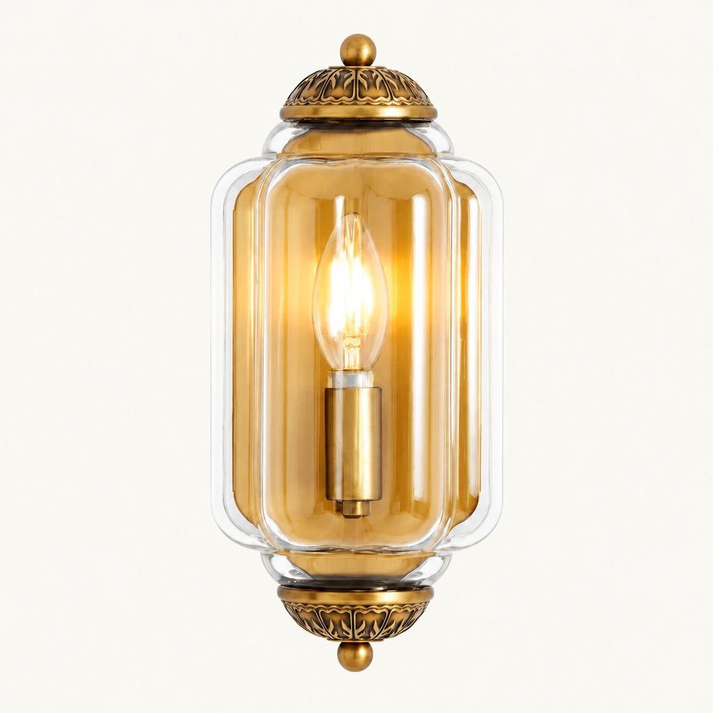 Lumi Eloise Ribbed Glass Wall Sconce — sku
