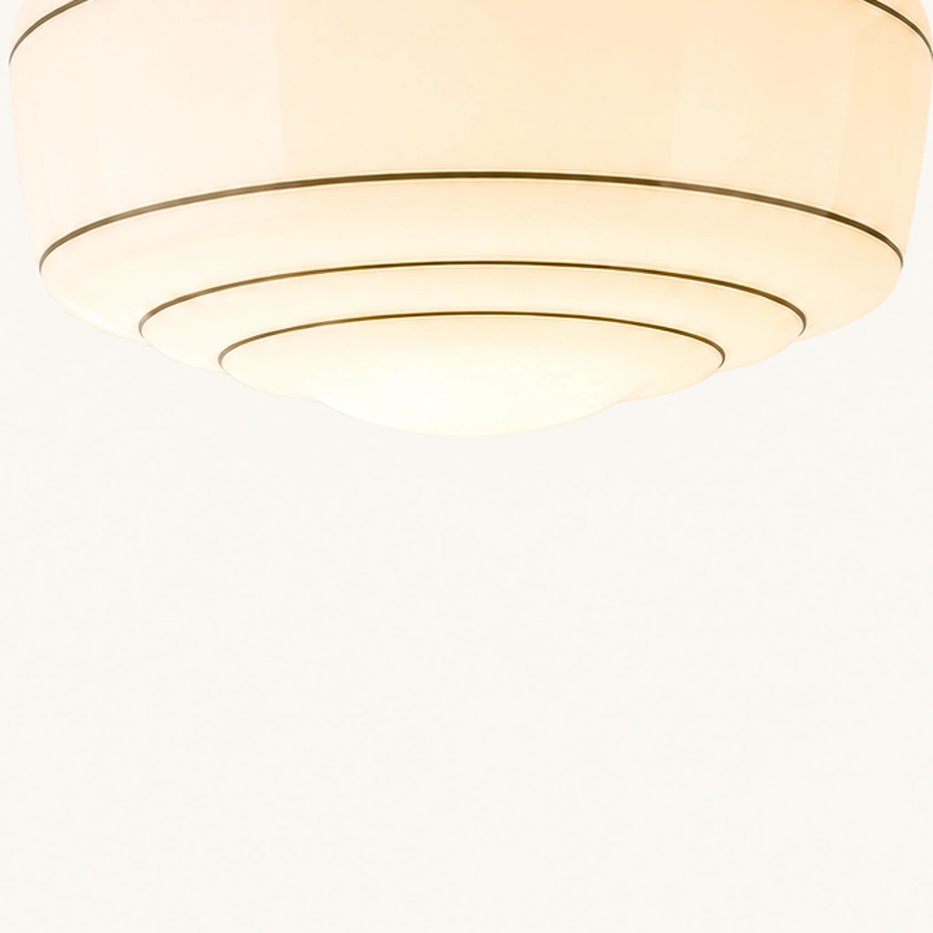 Talos Opal Glass Flush Mount Light — detail