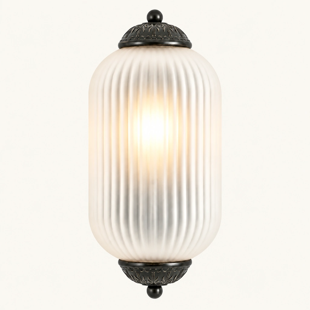 Lumi Eloise Ribbed Glass Wall Sconce — sku