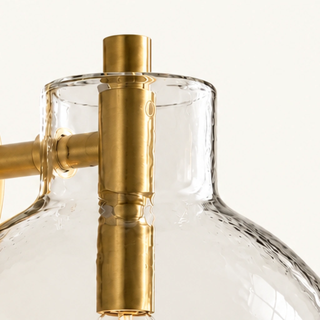Xeno Recycled Glass Wall Sconce — detail