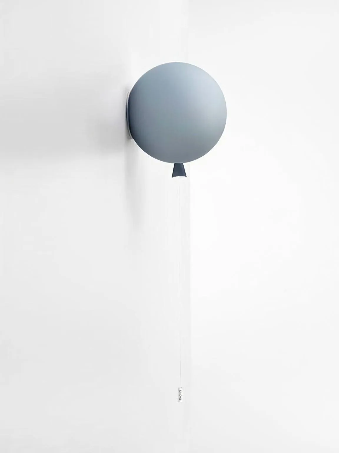 Applique murale ballon souvenir gris givré