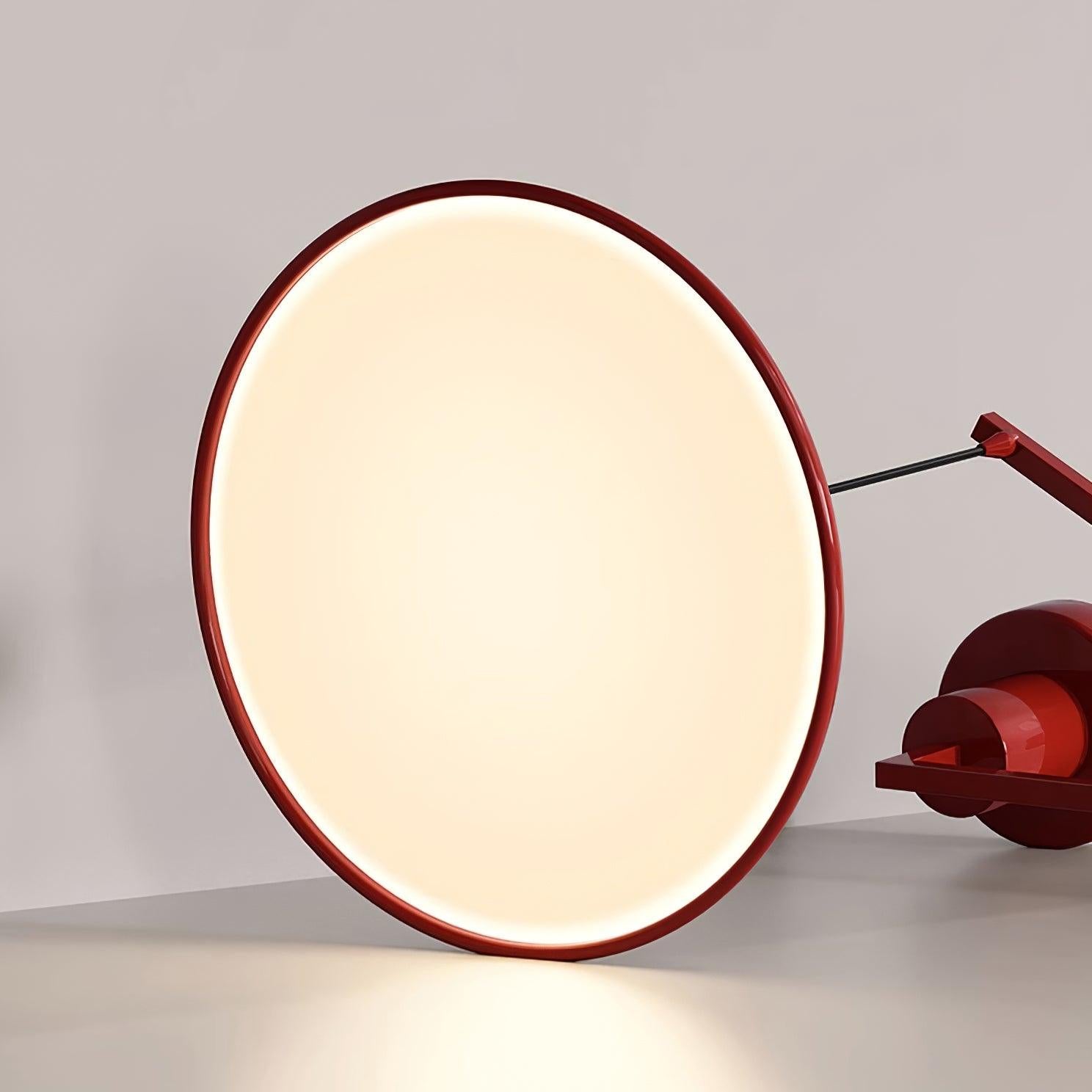Red pendant underside diffuser detail