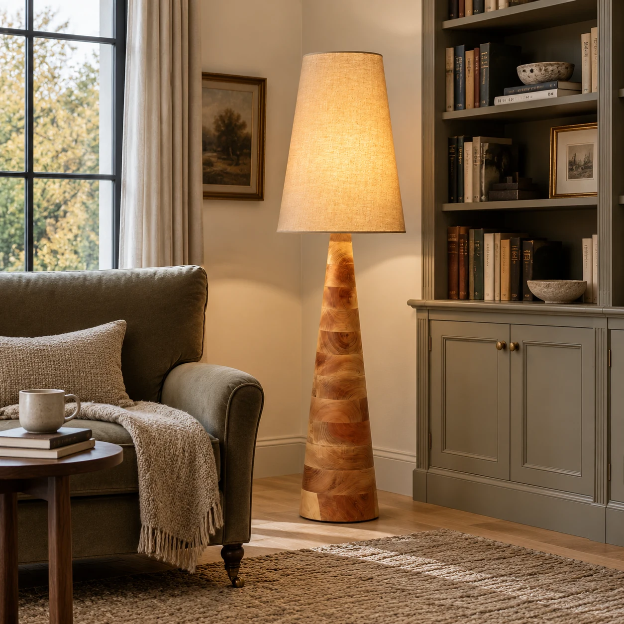 Elodie floor lamp in a family home study