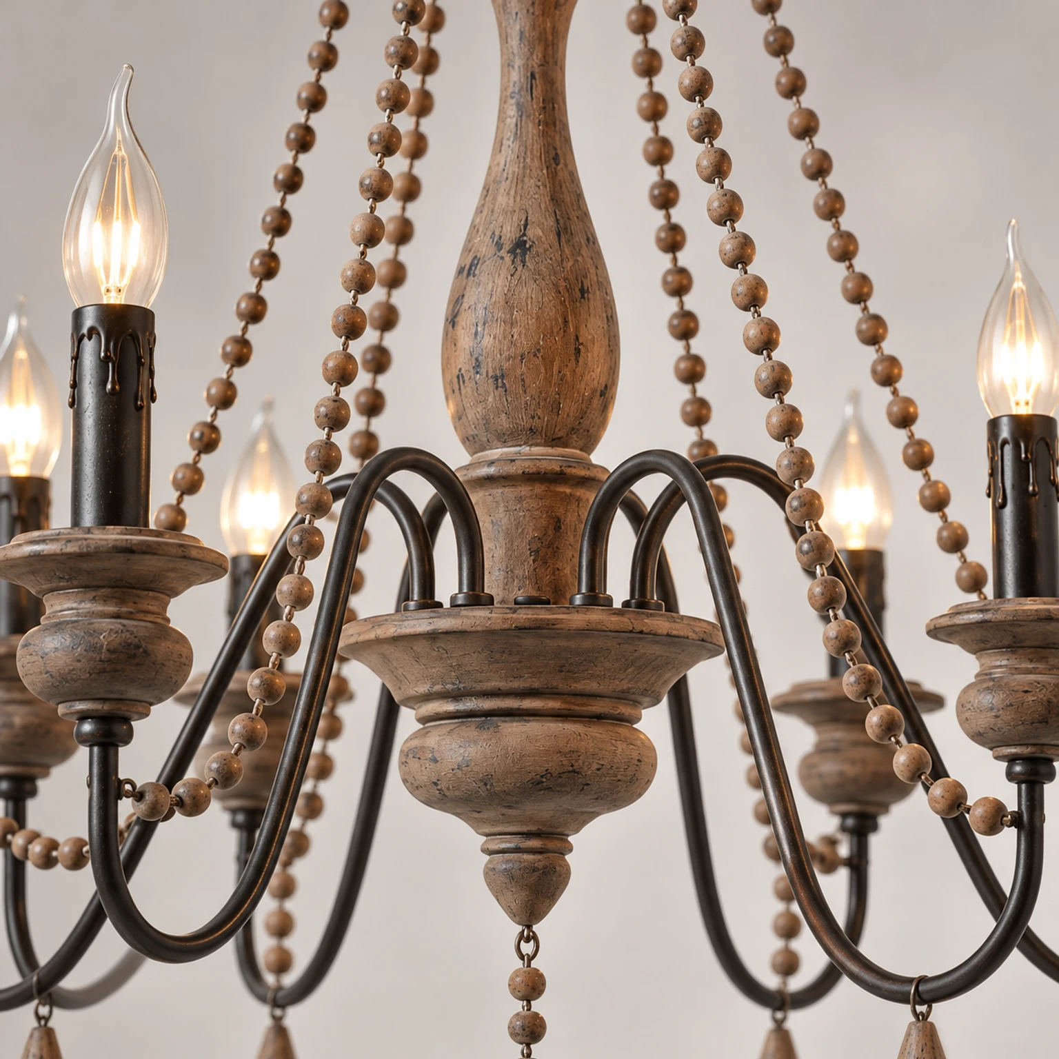 Detail · Distressed Wood and Metal Finish