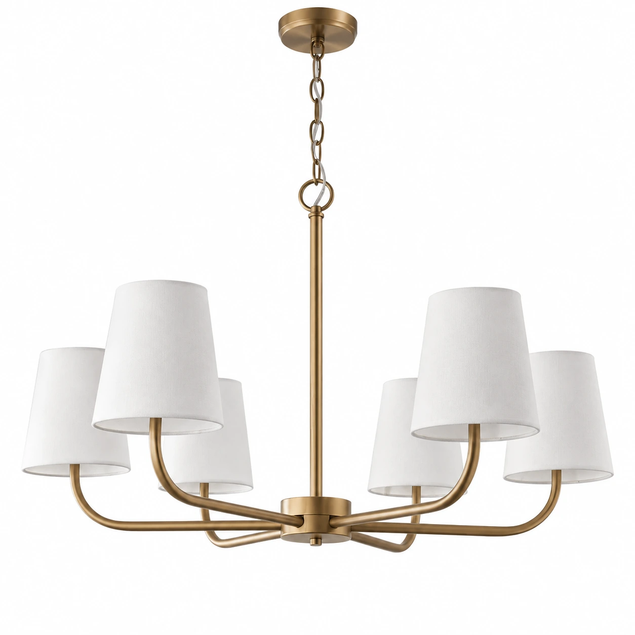 Nora Vintage Curved-Arm Iron Chandelier — 04 bronze identity